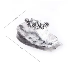 Plateau en aluminium fait main de designer, design zen asiatique, multifonctionnel, décoration de Noël, ZAHID EXPORTS, marché d'exportation premium - Product Image 6