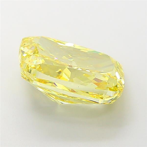 Diamante radiante cultivado en laboratorio, gema suelta, corte cojín, color amarillo vivo, certificado, tipo CVD, brillo deslumbrante, joyería fina atemporal. - Product Image 3