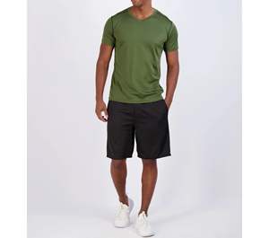 Camiseta de entrenamiento de gimnasio para hombre de estilo Vintage 2025, Camiseta deportiva de punto transpirable de secado rápido de 220 gramos, logotipo estampado por sublimación personalizado - Product Image 6