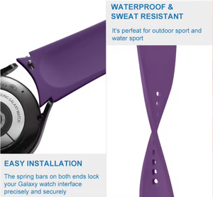 Correa de Repuesto de Silicona Suave Personalizada Coolyep de 20mm, Banda Deportiva para Smartwatch Samsung <span class=keywords><strong>Galaxy</strong></span> <span class=keywords><strong>Watch</strong></span> 5 y <span class=keywords><strong>6</strong></span> - Product Image 2