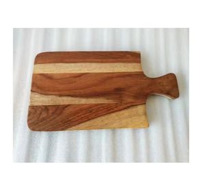 Meilleur prix Planche à découper en bois avec poignée Blocs à découper en forme de rectangle en bois d'acacia de haute qualité Nouveau design Planche à fromage - Product Image 1