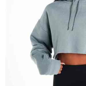 La mejor Fabricación de sudaderas con capucha transpirables antiarrugas para mujeres, tendencia superior, alta exigencia, Venta caliente, sudaderas con capucha cortas de secado rápido - Product Image 6
