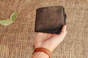 Cartera de Cuero Genuino de Última Moda con Cierre de Cremallera, Bifold Suave, Impermeable, Forro de Poliéster Cómodo, Cartera de Cuero para Hombre - Product Image 6