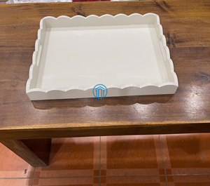 Venta al por mayor Natural Pastel Vieira Bandeja Laca Bandeja Bandejas decorativas y funcionales - Product Image 6