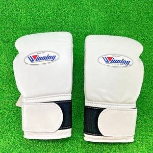 Winning Lace Up Boxing Gloves Black Gold Genuine Leather Elite Boxing Gloves Pro Fight Training Sparring 8oz 10oz 12oz 14oz 16oz - Product Image 1