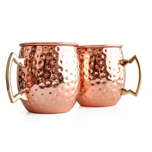 Taza de cobre hecha a mano de Moscú de buena calidad para Bar y Club, uso de cocina en casa, taza de cobre para beber a precios de mayorista - Product Image 1
