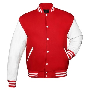 Men's Stand Collar Front Logo Customized Breathable Windproof Eco-Friendly Varsity Jacket with High Quality - Product Image 5