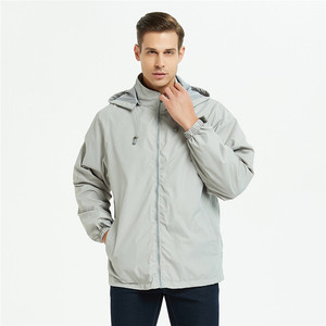 Veste imperméable fine de haute qualité, multicolores, col montant, coupe-vent avec capuche, simple, en toile enduite - Product Image 3