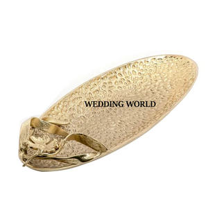 ถาดช็อคโกแลตโลหะทำด้วยมือถาดช็อคโกแลตดีไซน์แบบสำเร็จรูปสีทองของสะสมชุดล่าสุดรอมฎอน - Product Image 2