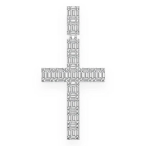 Vente en gros tendance simple haute qualité or Hip Hop pendentif glacé diamant naturel 14k or jaune massif bijoux pour hommes pour cadeau - Product Image 3