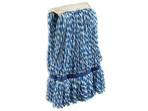 MICROFIBRE KENTUCKY WET MOP 200 Grs. WHITE/BLUE (carton 30 Pcs) HIGH QUALITY AND LONGLASTING - Product Image 1