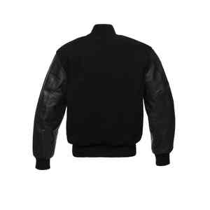 Veste en molleton de style universitaire pour homme, dernière tendance 2025, avec fermeture éclair, rembourrage en coton, respirante, en cuir de vache véritable - Product Image 5