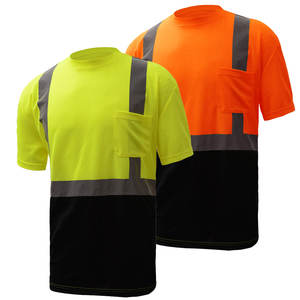 Camiseta de Seguridad de Alta Visibilidad de Dos Tonos para Proveedores, Camiseta Reflectante - Product Image 6