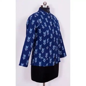 2023 Latest Design Quilted Cotton Jacket Boho Style Jungle Printed Breathable Soft Cotton Layer for Women Unisex Winter Wear - Product Image 3