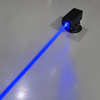 Projecteur laser bleu à tête mobile pour rideau de pluie laser, longue portée, pour avertissement dans les places publiques