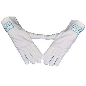 Guantes Masónicos de Alta Calidad, Blancos y Suaves, con Logotipo de Compás y Escuadra, los Mejores Productos al por Mayor en Alta Calidad - Product Image 1