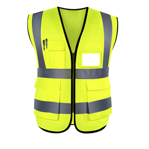 Gilet de sécurité réfléchissant personnalisé du fabricant Veste réfléchissante 100% polyester Gilet réfléchissant de sécurité haute visibilité - Product Image 3