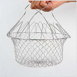 Cesta de alambre de metal grande de latón AK con asa en oro acabado cesta de diseño atractivo para acentos de utensilios de cocina/vajilla - Product Image 3