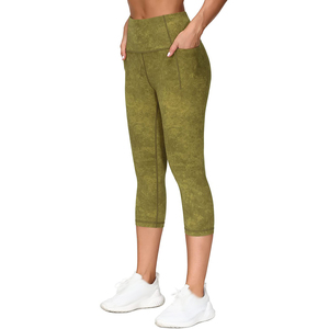 Leggings de sport taille haute pour femmes |   Pantalons de yoga à contrôle abdominal solide, séchage rapide, respirant, en élasthanne/nylon pour les activités de plein air - Product Image 2