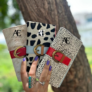 Handmade Recycled Animal Print Fur Leather <b>Women</b> Clutch Stylish Stubby Color Multiuse <b>Purse</b> ATM Card Holder <b>Women</b> Trendy Wallet - Product Image 1