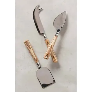 Cuchillo para Mantequilla de Queso en Acero Inoxidable con Diseño de Anillo de Ratán, Perfecto para Utensilios de Cocina y Cubiertos de Boda - Product Image 4