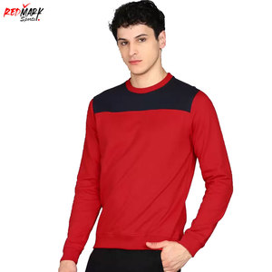 Sudadera de mezcla de algodón de alta calidad de lujo para hombre, cuello redondo personalizado, estilo informal, teñido liso, superventas para la temporada de otoño - Product Image 2