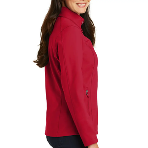 Veste Softshell personnalisée pour femmes pour l'entraînement coupe-vent pour la randonnée véritable imperméable hiver extérieur respirant broderie - Product Image 4