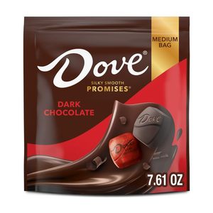 Bonbons au chocolat noir Dove Promises pour la fête des mères, emballés individuellement, sachet de 7,61 oz - Product Image 1