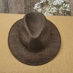 Chapeau en liège brun avec ceinture naturelle - Product Image 5