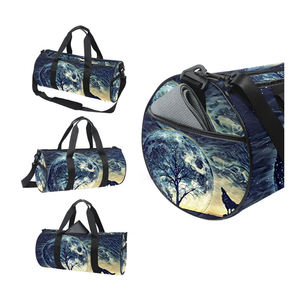 Mode cuir voyage en cuir véritable sac à main sac de sport continuer week-end sac couche supérieure peau de vache voyage sac fourre-tout 50cm MBF-0055 - Product Image 6