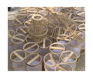 Creative Personality Chandelier Rattan Lamp Bamboo Woven Hemp Ball Bird's Nest <b>Retro</b> Balcony Modern Warm Romantic Rattan Lamp - Product Image 1