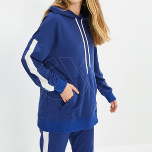 Chándal de 2 piezas personalizado de otoño e invierno para mujer, conjunto de chándal de manga larga para mujer, chándal deportivo con capucha, chándal para mujer - Product Image 4