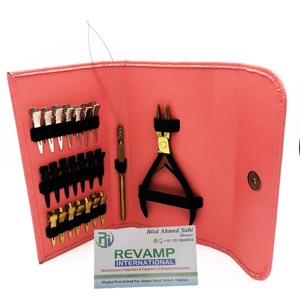 Professional High Quality Stainless Steel <b>Hair</b> Extension Pliers Tool Kit <b>Set</b> Custom Logo Gold Black Color Sustainable Available - Product Image 6