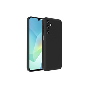 Coque en silicone Netzy SAFA Vitra pour Galaxy A16, antichoc, avec protection de l'appareil photo et porte-cartes - Noir - Product Image 1