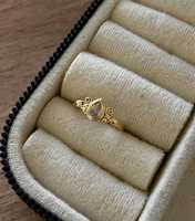 Bague réglable vintage religieuse en zircon naturel sertie à griffes, en argent sterling 925 plaqué or 14 carats, certifiée IGI, pour femme, tendance