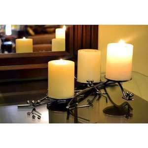 Porte-bougie en métal au design impressionnant pour la maison, couleur noire, Design moderne, lanternes et bocaux - Product Image 5