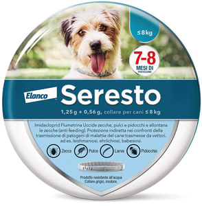 Collare Antiparassitario Seresto Per Cani Fino A Kg. 8 cm. 38 - Product Image 1