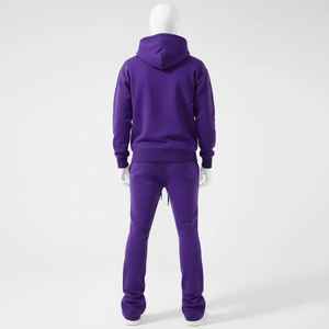 Conjunto de Sudadera con Capucha y Pantalones Deportivos Casuales de Felpa Francesa, Mezcla de Poliéster/Algodón Grueso, Unisex, para Hombre - Product Image 5