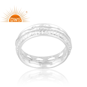 Stylish Design 925 Sterling <b>Silver</b> <b>Band</b> <b>Ring</b> Custom Jewelry For Women Gift For Her Custom Jewelry Manufacturer - Product Image 1