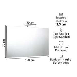 Adjustable Bath <b>Mirrors</b> with Aluminum Frame - Product Image 5