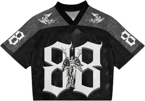 Camiseta deportiva de malla duradera, tejido transpirable, ligera, diseñada para entrenamientos intensos y actividades. - Product Image 4