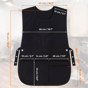 เสื้อกั๊กช่างตัดผมแบบใช้ซ้ำได้ เป็นมิตรกับสิ่งแวดล้อม เนื้อผ้านุ่ม สวมใส่สบาย ผลิตในประเทศปากีสถาน - Product Image 3