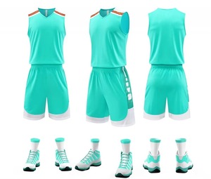 Hot Sale Customized Basketball Uniforms Breathable <b>Blue</b> Black Polyester Sportswear Sizes XS to 5XL Sublimation Printed - Product Image 4