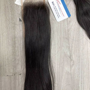 Extensiones de Cabello Humano Vietnamita con Cierre Suizo HD Pre-Plucked, Cabello Virgen para Grandes Pedidos 2025 - Product Image 1