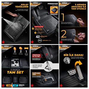 Teamcar Maximum Universal Grey Mats 4D Inodore Recyclable Convient à tous les modèles de SUV Berline, y compris Toyota Tesla Honda Hyundai Kia - Product Image 2