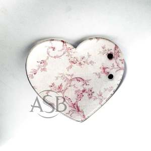 Support à cils en acrylique motif cœur floral et papillon avec impression de logo personnalisée - Outil de beauté réutilisable et écologique pour extensions de cils - Product Image 1