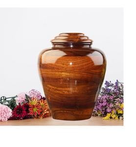 Urna de madera para cenizas humanas Cremación Urna conmemorativa Recuerdo natural Adulto Hombre Mujer - Product Image 3