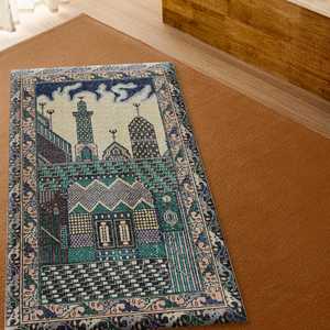Vintage Design Rug, Printed Rug, Patterned Prayer Rugs, Muslim Gift,Nonwoven Soft Rug - Product Image 3