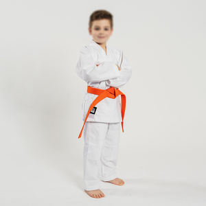 Uniformes de judo personnalisés, costumes d'entraînement sportif d'arts martiaux à manches longues pour enfants, uniformes de judo à tissage unique à séchage rapide - Product Image 1