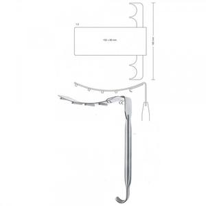 Rétracteur abdominal atraumatique Saldanha-Solz en acier inoxydable de qualité supérieure approuvé CE ISO - Product Image 1